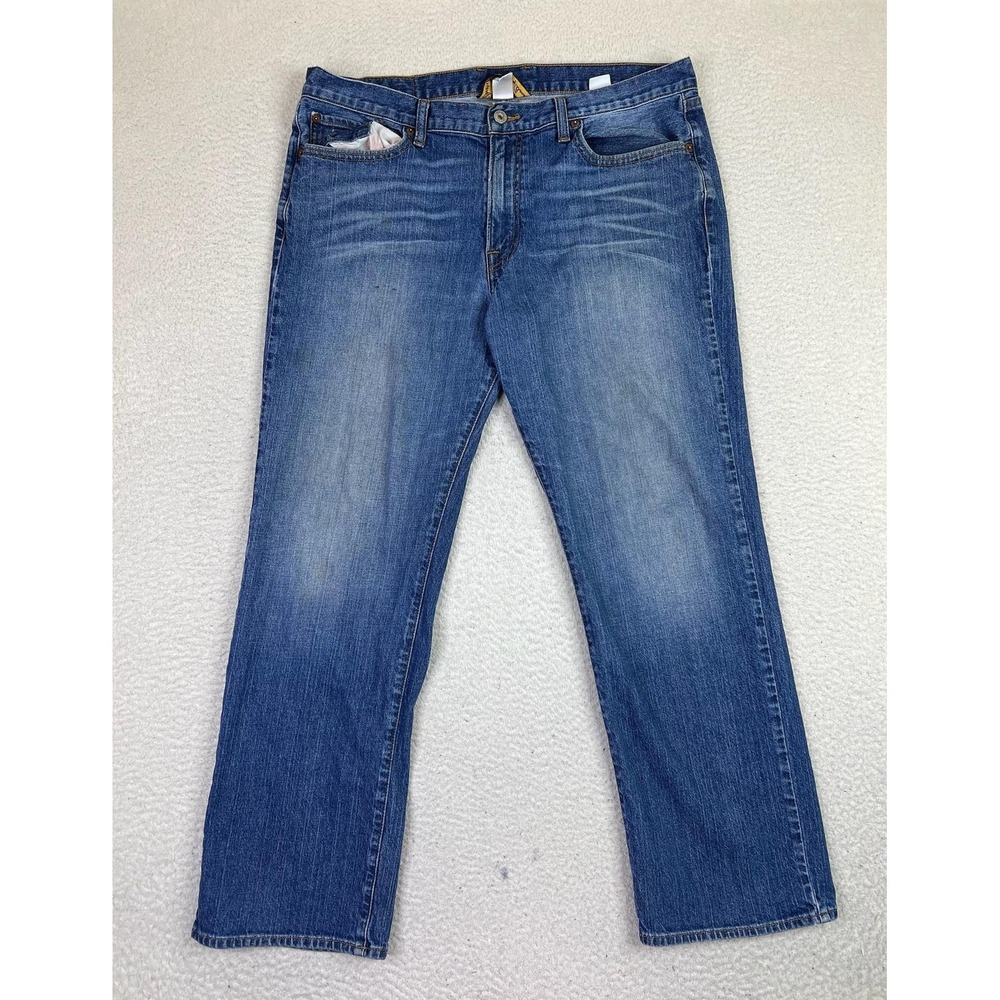 Lucky Brand Jeans Mens‎ 36 (Fits 38x30) Blue Vintage Straight Stretch Denim